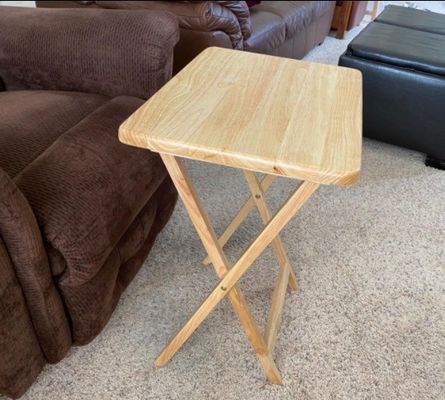 2022 estilo mobiliário de sala de estar mesa dobrável de madeira com material de madeira maciça e design funcional