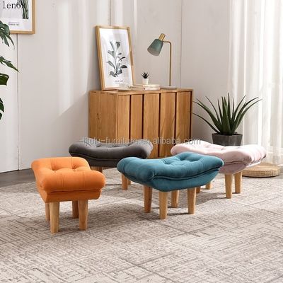 Serviço OEM Aceito Madeira Sólida Tecido Tufted Único Recreio Sofá balançando Cadeira NO dobrado