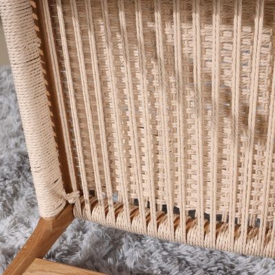 Mobiliário clássico de sala de jantar e sala de estar Bom design Cadeiras antigas de carvalho de madeira Wishbone com assento de corda