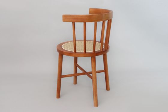 Cores personalizadas Desenhos do cliente Aceitável Cadeira de rotão moderna nórdica Móveis de madeira