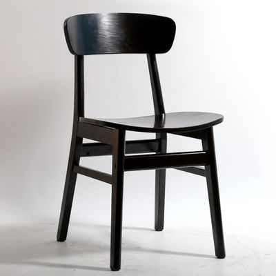 Cadeira de restaurante de estilo europeu de couro PU estofada de madeira para design moderno e luxuoso