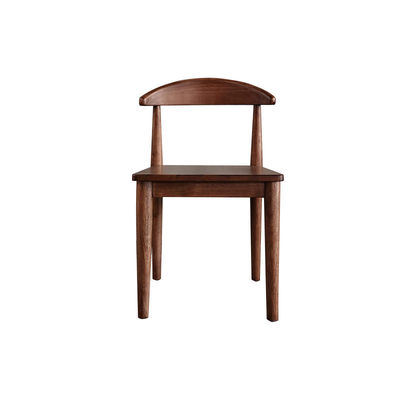 Cadeira de jantar clássica de madeira de carvalho maciça para sala de jantar