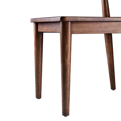 Cadeira de jantar clássica de madeira de carvalho maciça para sala de jantar