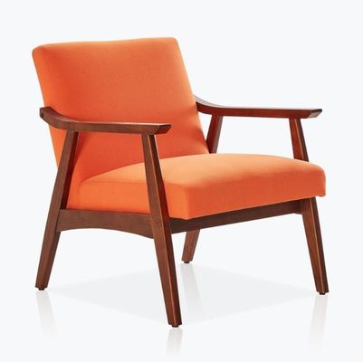 Modern Fabric Chaise Lounge Sofa Sofá único Cadeira de lazer em cinza/azul/laranja/preto/branco