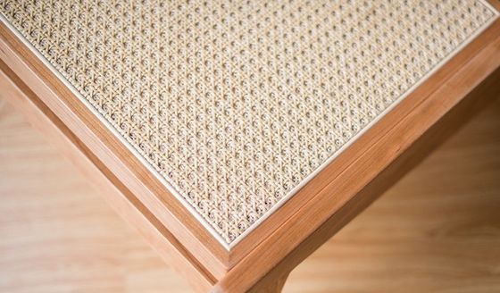 Design contemporâneo Móveis de casa Cadeira de rotão tecida Cadeira de madeira maciça para espaços de lazer Estilo contemporâneo