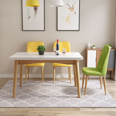 Mesa de jantar de madeira moderna Mesa para mobiliário de sala de jantar