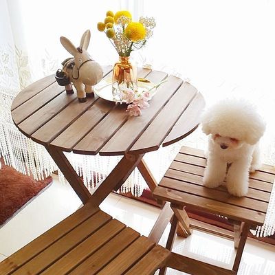 Embalagem de correio Y Conjuntos de mobiliário de pátio externo durável com madeira maciça Conjunto de refeição moderna e cadeiras de jardim