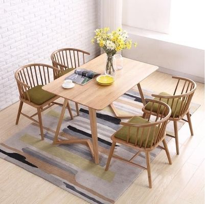 Modern Design empilhamento Winsor cadeira de jantar Móveis de madeira maciça para restaurante personalizado nórdico