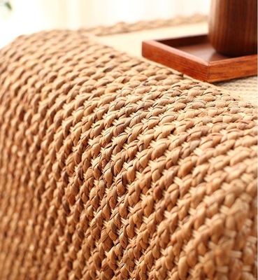 Casa Móveis Estilo de Design Moderno Fim Estrutura de Madeira Natural Palha Tecida Estilo Artístico Japonês Mesa de Café para Sala de estar