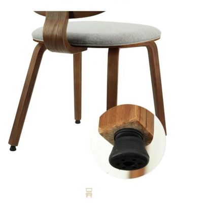 Casa Mobiliário Cadeira de jantar de madeira com estofamento de couro ou tecido e artesanato superior