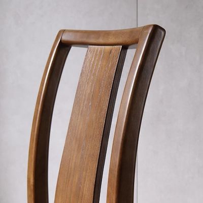 Cadeiras de jantar de madeira sólida de design único para restaurantes
