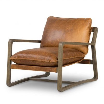 Mobiliário de sala de estar Melhor cadeira de madeira com assento estofado e moldura de madeira maciça