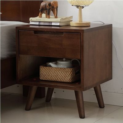 Mesa de noite de madeira maciça Armário de armazenamento de moda para decoração de quarto e sala de estar