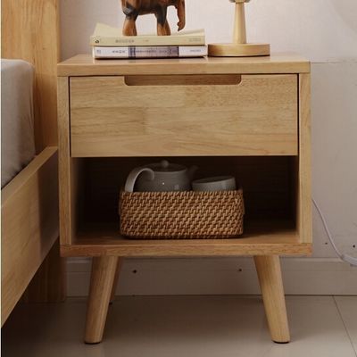 Mesa de noite de madeira maciça Armário de armazenamento de moda para decoração de quarto e sala de estar