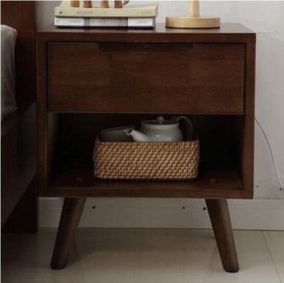 Mesa de noite de madeira maciça Armário de armazenamento de moda para decoração de quarto e sala de estar