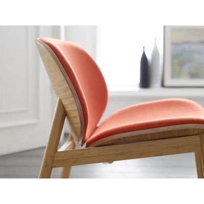 Assento confortável de tecido Cadeira de madeira para hotel Restaurante Sala de estar Café em design moderno nórdico