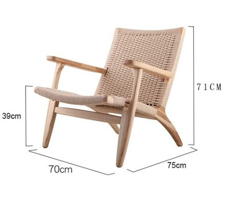Casa Escritório Cadeira de Rattan para Mobiliário Exterior Jardim Patio Praia Loja de Café Restaurante Peso Limitado 200kg e Estilo