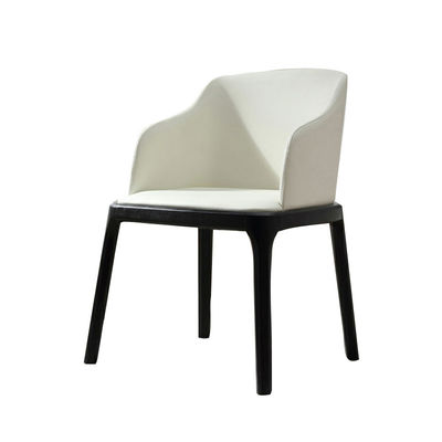 Cadeira de jantar de luxo de tecido totalmente estofada de cinza nórdico estilo moderno de luxo para mobiliário de sala de jantar