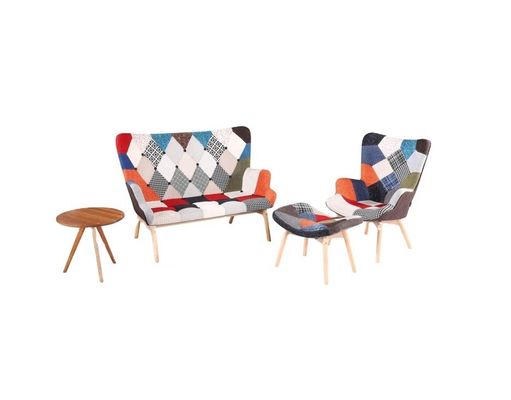 Conjunto de mesa de jantar e cadeira de madeira maciça com altura ajustável