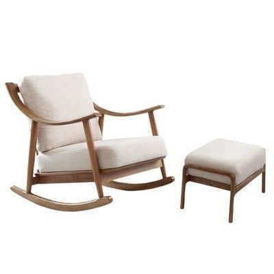 Embalagem de correio Mobiliário de madeira Sofá balançador Cadeira para casa e escritório no norte da Europa Design de estilo