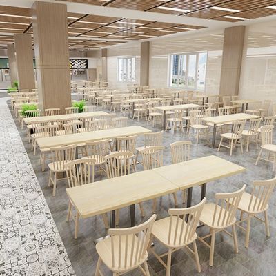 Correio embalagem mesa de jantar cadeira combinação para snack bar em fast food restaurante estande