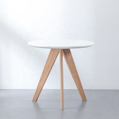 Casa Mobiliário Moderno Desenhos Altura ajustável Mesa de café Restaurante Mesa redonda de madeira maciça Mesa de jantar