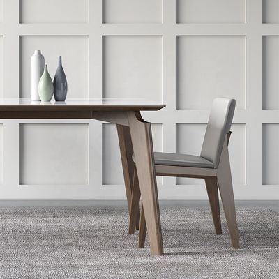 Moderno desenhos de madeira maciça mesa de jantar de madeira para quarto e sala de jantar desenhos