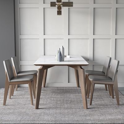 Moderno desenhos de madeira maciça mesa de jantar de madeira para quarto e sala de jantar desenhos