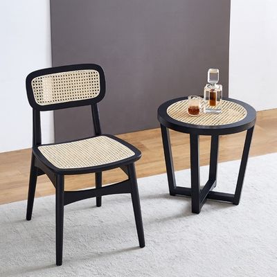 Cadeiras de refeição de rotão de madeira ajustáveis com estilo de design moderno e madeira de cinza