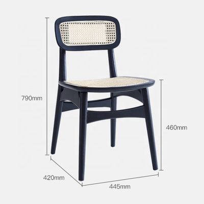 Cadeiras de refeição de rotão de madeira ajustáveis com estilo de design moderno e madeira de cinza
