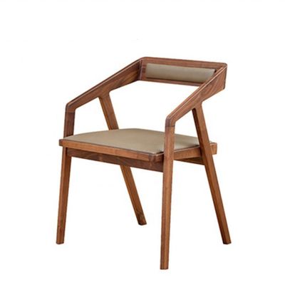 Armrest cadeira de madeira para café moderno e restaurante área de estar na sala de estar