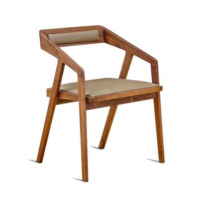 Armrest cadeira de madeira para café moderno e restaurante área de estar na sala de estar