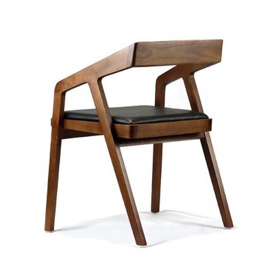 Armrest cadeira de madeira para café moderno e restaurante área de estar na sala de estar