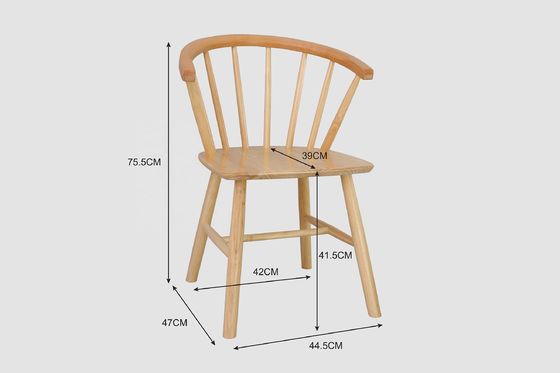 Cadeiras de mesa de madeira maciça personalizadas Fabricação requintada Cadeiras de jantar Windsor para móveis de sala de jantar