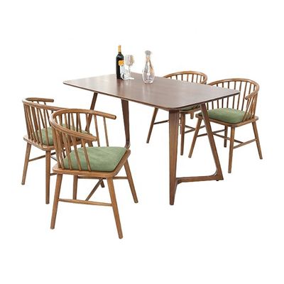 Modern Design Mobiliário de Sala de Jantar Encosto de Couraço Encosto de Braço Cadeira de Jantar de Madeira em Design Estilizado