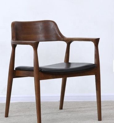 Mobiliário de sala de jantar Apoio de braço cadeira de jantar de madeira para estilo moderno de luxo