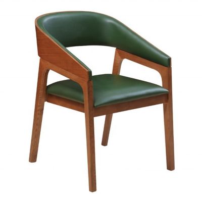 Mobiliário moderno de sala de jantar Madeira de carvalho/cinza Cadeira de braço estofada para hotel e restaurante