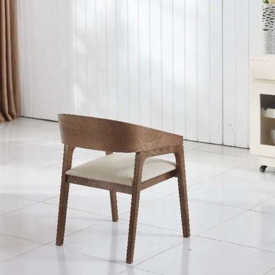 Mobiliário moderno de sala de jantar Madeira de carvalho/cinza Cadeira de braço estofada para hotel e restaurante