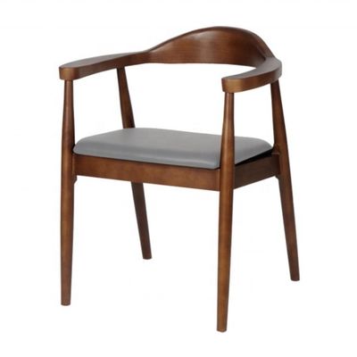 Cadeira de mesa de madeira maciça com apoio de braço cadeira presidente Kennedy para melhor venda móveis de sala de jantar