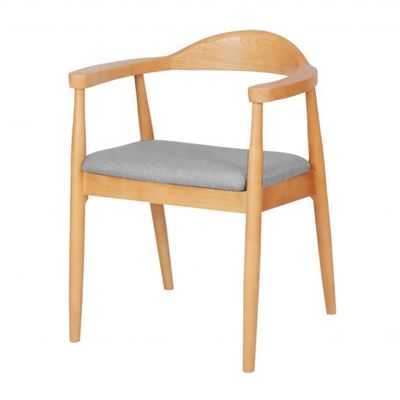Cadeira de mesa de madeira maciça com apoio de braço cadeira presidente Kennedy para melhor venda móveis de sala de jantar