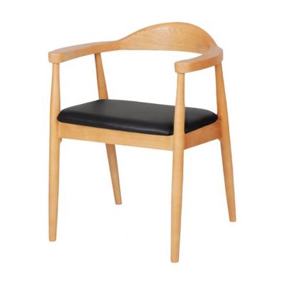 Cadeira de mesa de madeira maciça com apoio de braço cadeira presidente Kennedy para melhor venda móveis de sala de jantar