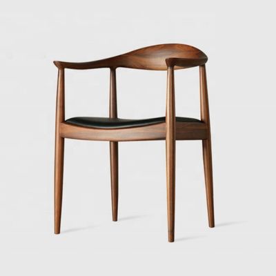 Cadeira de mesa de madeira maciça com apoio de braço cadeira presidente Kennedy para melhor venda móveis de sala de jantar