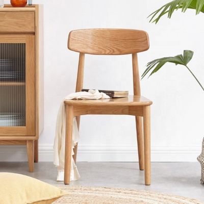 Cadeira de jantar de madeira maciça para restaurantes e cafés