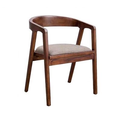 Garantia de dois anos cadeira de jantar de madeira com apoio de braço para sala de jantar