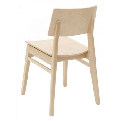 Casa Móveis Estilo nórdico Cadeira de jantar de madeira maciça para apartamentos pequenos Design durável