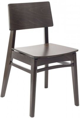 Casa Móveis Estilo nórdico Cadeira de jantar de madeira maciça para apartamentos pequenos Design durável