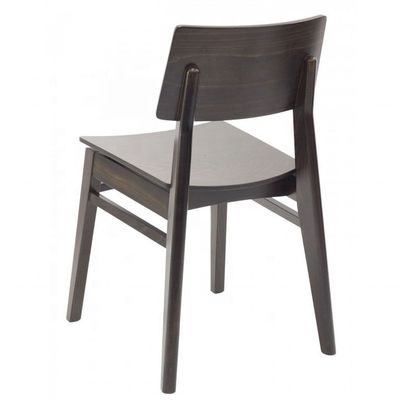 Casa Móveis Estilo nórdico Cadeira de jantar de madeira maciça para apartamentos pequenos Design durável