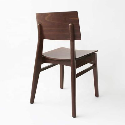 Casa Móveis Estilo nórdico Cadeira de jantar de madeira maciça para apartamentos pequenos Design durável