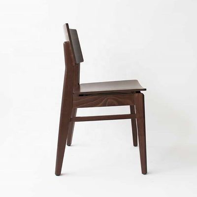 Casa Móveis Estilo nórdico Cadeira de jantar de madeira maciça para apartamentos pequenos Design durável