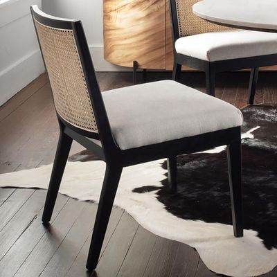 Melhor estilo francês de retalho de Rattan Madeira de carvalho sólida cadeira de jantar antiga estilo de design moderno para específico